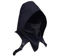 BEAHING Sciarpa con cappuccio medievale, cappuccio informatico, nero, taglia unica, accessorio per costume gotico da uomo