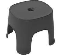 BEAHING Sgabello a gradino piccolo, sgabello in plastica, 8.1x7.7x6,3 pollici di plastica sgabello a gradini, sgabello a gradini neri multifunzionale per soggiorno cucina bagno, sgabello nero a step