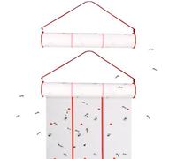 BEAHING Vollo Nastro, Nastro a Mosca, 2 PCS 13, 12 Piedi Rotolo di Carta appiccicoso, Orizzontale o Verticale, Rotolo di Trappola sospesa per Esterno/Interno, Serra, stalle, Giardino, Carta