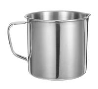 Beaker da Laboratorio 500ml in Acciaio Inox Manico e Beccuccio | Scala Interna Leggibile, Bocca Ampia, Bordo Liscio senza Sbavature, per Ricerca e Lezioni di Chimica Stile Casuale