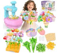 Beakut Kit Lavoretti Creativi per Bambini, Fai Da Te Artigianale Laboratorio dei Fiori, DIY Bouquet Fiori Giocattoli Ragazza Giochi Educativi, Natale Compleanno Regalo Bimba 3 4 5 6 7 8 9 10 Anni