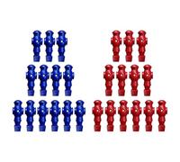 BEALIFE 26x Giocattoli da Calcio Balilla per Uomini, Parti di Biliardino per Casa, Gioco di Compleanno, Giocattolo Bianco, Rosso Blu Reale, 107x36mm