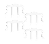 BEALIFE 4 pezzi clip per leggio in acrilico trasparente fermacarte fissi impermeabili porta pagine per discorsi regali per musicisti