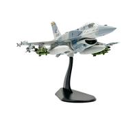 BEALIFE Aereo da caccia pressofuso 172 F-16F Modello Ornamento realistico Decorazione da tavolo per la casa Giocattoli in miniatura per bambini Adulti Ornamento tavolo Aereo caccia pressofuso