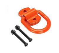 BEALIFE Anelli di ancoraggio per rimorchi da 1/2 D ad resistenza, robusti e resistenti, soluzioni di gestione del carico robuste, anello di ancoraggio, Arancia, 1 set