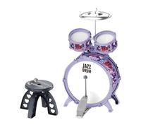 BEALIFE Batteria per principianti con pedale e grazioso sgabello. I bambini possono divertirsi a suonare e sviluppare le loro abilità musicali. Regalo di compleanno preferito, Stile A
