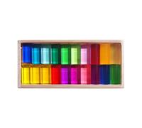 BEALIFE Cubi in acrilico con custodia, blocchi da costruzione arcobaleno versatili, strumento di apprendimento entusiasmante per menti Per creative nel tempo libero, set di blocchi, Stile A