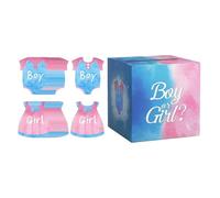 BEALIFE Inviti per feste di baby shower, giochi di voto, urna per rivelare il sesso del bambino e urna per rivelare il sesso del bambino, interattiva essenziale per la festa neonato