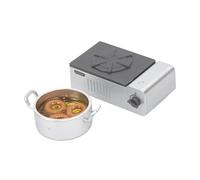 BEALIFE Mini modello di pentole da cucina, vivaci regali per case delle bambole, opzioni di pentole in più stili, modello padella da gioco personalizzabile, include funzione sonora, simulazione una