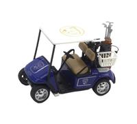 BEALIFE Modello di carrello da golf in miniatura, incantevole scultura ornamentale per carrello da golf, adorabile veicolo a traino per giochi fantasiosi, scultura ornamentale, Blu, 10x5.2x6.7 cm