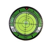 BEALIFE Ogni Colpo Conta con Gli Accessori da Golf con livella a Bolla ad precisione e Il marcatore per Palline da Golf a Doppia Faccia. Elegante aggiunta al, Giallo Verde, 3.6x3.6x0.7 cm
