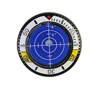 BEALIFE Ogni Colpo Conta con Gli Accessori da Golf con livella a Bolla ad precisione e Il marcatore per Palline da Golf a Doppia Faccia. Elegante aggiunta al, Blu Bianco, 3.6x3.6x0.7 cm
