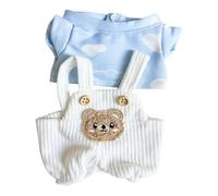 BEALIFE Pantaloni con bretelle per bambole, accessori, regali, abbigliamento per bambole per bambini, immaginazione creativa, incoraggiamento, pantaloni con bretelle per , Blu , 11 cm-13 cm