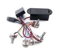 BEALIFE Preamplificatore attivo Equalizzatore a 3 bande con custodia per batteria Basso elettrico Per Sistema di controllo dei toni alti medi per pickup
