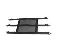 BEALIFE Protezione per box per cavalli con cinghie regolabili, catena resistente, comoda rete per recinti sicuri, protezione per box per cavalli con catena, grande porta coperta