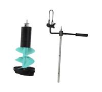 BEALIFE Punta per trivella da Pesca sul Ghiaccio Durevole con Asta di prolunga Che Offre affidabilità ed efficienza per esperienze di Pesca sul Ghiaccio. Accessori in Metallo