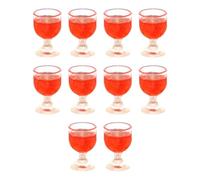 BEALIFE Regali per San Per Valentino con bicchieri da vino per case delle bambole, decorazioni leggere, gioco di finzione creativo, possono essere usati per decorare la scena delle , Rosso