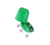 BEALIFE Resistente shaker per dadi con grandi numeri in acrilico, per feste al bar KTV e divertenti serate di giochi in famiglia, giochi di dadi bugiardi, accessori per casinò
