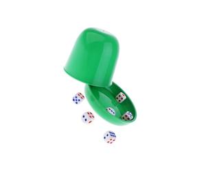 BEALIFE Resistente shaker per dadi con grandi numeri in acrilico, per feste al bar KTV e divertenti serate di giochi in famiglia, giochi di dadi bugiardi, accessori per casinò