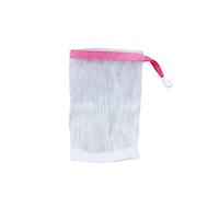 BEALIFE Sacchetti di sapone in gel Detergente per il viso Corpo in rete a bolle di nylon Borsa con coulisse in fatta a mano per bagno domestico, Rosso