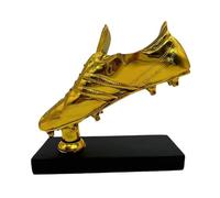BEALIFE Scarpe da Calcio, Trofeo e Premio, realizzate artigianalmente con Cura nei Minimi Dettagli, da esporre su Qualsiasi scaffale, aggiungendo un'atmosfera di Passione, Base Nera, 18x17.5x6.5 cm