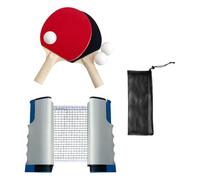 BEALIFE Set di Racchette da Pong realizzate in Materiali ABS PP durevoli con Manici ergonomici per Prestazioni eccellenti, Racchette e Palline con Custodia per Sport all'Aria, Grigio