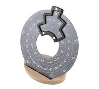 BEALIFE Strumento per accordi melodici Strumento per accordi melodici con base solida Aiuto per l'analisi degli per principianti che desiderano acquisire, grigio con base, Diametro 12 cm