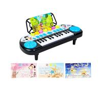 BEALIFE Tastiera per pianoforte elettrico portatile per bambini con 6 suoni di percussioni e 25 melodie che aiutano a sviluppare interessi musicali e abilità sociali Tastiera