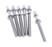 BEALIFE Tiranti in metallo per rullante, set di viti per rullante, accessori per strumenti a percussione, tiranti per grancassa con rondelle di ricambio, Argento, M5x40mm