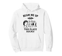 Beam Me Up Questo Posto Succhia Spazio Divertente Felpa con Cappuccio