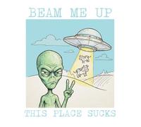 Beam Me Up This Place Sucks Alien UFO Notebook: A Funny UFO Cow Abduction Journal for Teens, Space Lovers, and Sarcastic Humans - College Ruled, 100 Pages, 8.5 x 11 Inch Alien Humor Journal