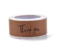 BEAMARKER 240 pz. Grazie per Il Tuo Acquisto, Adesivi Rettangolari da 1x3 Pollici, Etichette Adesive per Piccole Imprese, Confezioni Regalo, Bomboniere per Matrimoni, Confezioni Regalo Fatte