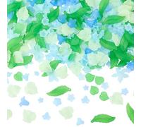 BEAMARKER 500 kit di Perline Acriliche Fai Da Te A Forma di Fiore, Tra Cui Perline Sciolte Assortite A Forma di Fiore Blu, Ciondoli A Forma di Foglia D'Acero, Ciondoli Floreali In Acrilico per Orecchi