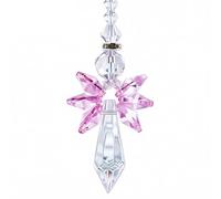 BEAMARKER Acchiappasole In Cristallo con Angelo Custode Arcobaleno, Ornamento Da Appendere, Prisma In Vetro Rosa, Creatore di Arcobaleno per La Decorazione di Finestre, Auto, Portici, Acchiappasole Sp