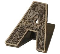 BEAMARKER Fermagli per Raccoglitori in Met, Fermagli per Libri in Met Vintage, A Forma di Lettera A, Resistenti Morsetti Decorativi A Molla per Pagine di Diario, Documenti, Cartoline, Rivist