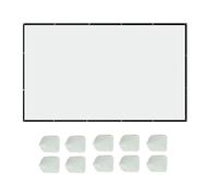BEAMER CANVAS - Schermata di proiezione portatile da 150 pollici 4K Display HD, area dello schermo manuale | L Light Cinema Screen for Home Cinema Presentation Office Education Outdoor Film Sorelle
