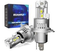 BEAMFLY Lampade LED H4/HB2/9003 110W Fari anteriori per auto e moto | kit di conversione alogena 12V Plug and Play, 600% più luminose, luce bianca 6000K, confezione da 2 Pezzi