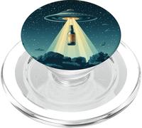 Beams Beer Up Outfit per gli amanti degli UFO e degli alieni PopSockets PopGrip per MagSafe