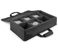 BeamZ AC-440 - Custodia morbida per 6 proiettori BBP94, scomparto aggiuntivo per cavi e accessori, 540 x 330 x 150 mm, ideale per DJ e organizzatori da sera