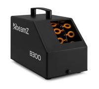 BeamZ B300 - Macchina per bolle per bambini, matrimonio/compleanno, ventilatore potente, doppia ruota, facile da trasportare, telecomando, serbatoio 700 ml, ideale per feste all'aperto