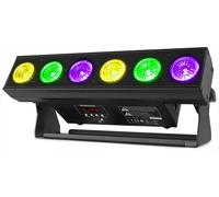 Beamz BBB612 LED Bar batteria 6x12W 6in1 WDMX IRC fino a 20 ore di utilizzo