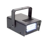 Beamz Mini strobo LED da 10 W con 24 LED da 5 mm bianchi ad alta intensità, regolazione della velocità, alloggiamento nero, accessorio da discoteca senza driver esterno, perfetto per piccole feste.