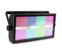 BeamZ BS960 - Stroboscopio LED SMD RGBW - Combo Strobe e illuminazione d'atmosfera, Blinder, Wash, 16 segmenti controllabili, DMX, modalità Auto, alimentazione Daisy Chain, ideale per spettacoli e