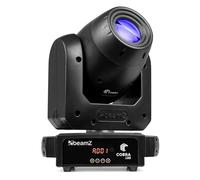 beamz Cobra - Faretto a testa mobile a 100 LED con prisma a 6 facce, ruota Gobo, controllo DMX, dimmer elettronico e zoom motorizzato, testa mobile professionale per DJ per eventi e palcoscenico, luce