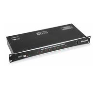 Beamz - DMX splitter-booster Splitter di segnale DMX con controllo DMX-512, ingresso XLR, 8 uscite XLR isolate, riceve e trasmette segnali