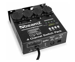 BeamZ DMX004DII Scatola di commutazione DMX