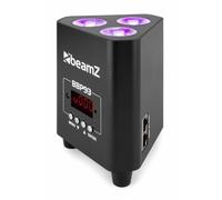 Beamz BBP93 Uplight Par 3x10W Led RGBW 4in1 da 10w con batteria con DMX e IRC