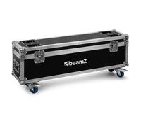 beamz FCPQ Lighting Flightcase per 2 barre Panther Quatro - Custodia da trasporto resistente con chiusura a farfalla, scomparti rivestiti in schiuma, angoli a sfera rinforzati e profili in alluminio