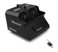 Beamz, macchina per bolle di sapone grandi Bubble Double Maker, con telecomando, 2 rotelle, 2 potenti ventilatori, rete di funzionamento, di color argento, B2500