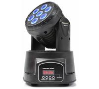 Beamz MHL74 Wash Testa Wash Led 7x da 10w 4-in-1, 7 e 12 Canali strobo a colori